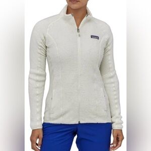 Patagonia Women's Full zip birch white fleece jacket M